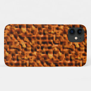 Mosaic with stains of deep red to orange gradient  iPhone 11 case