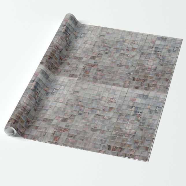 Mosaics art wrapping paper (Unrolled)