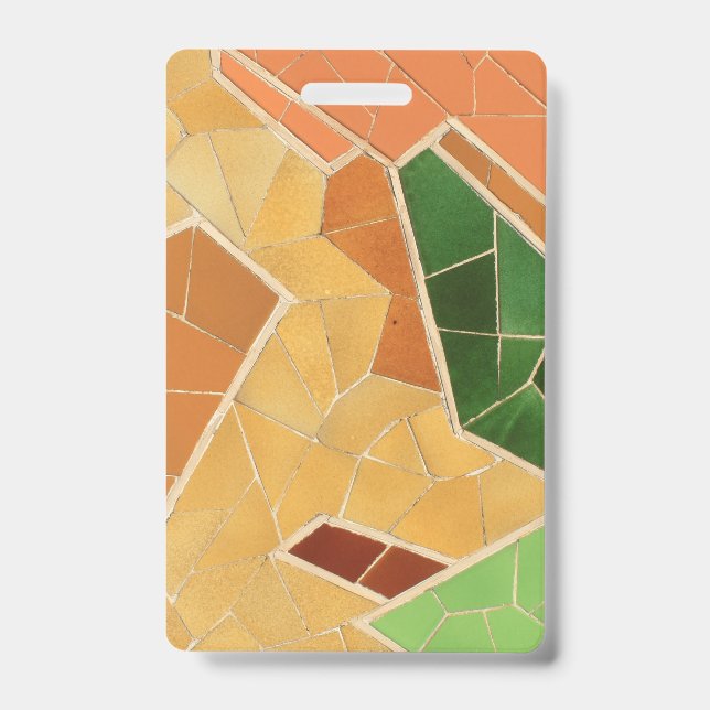 Mosaics decoration ID badge (Front)