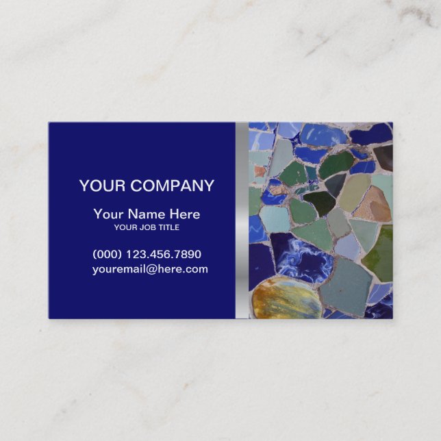 Mosaics Elegant Business card (Front)