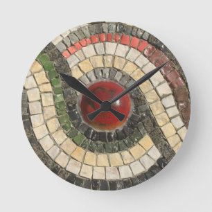 Mosaics Round Clock