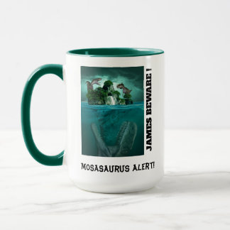 Mosasaurus Alert! Dinosaur Attack Mug