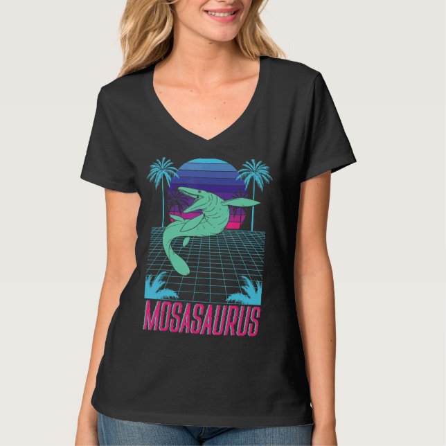 Mosasaurus Dino Future Paleontologist Dinosaur T-Shirt (Front)
