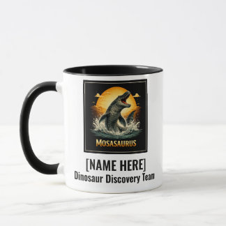 Mosasaurus Dinosaur Prehistoric Moon Mug