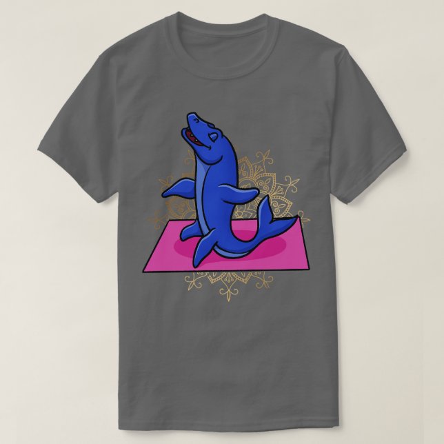 Mosasaurus Meditating T-Shirt (Design Front)