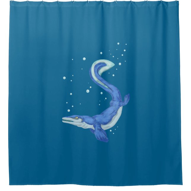 Mosasaurus Shower Curtain (Front)