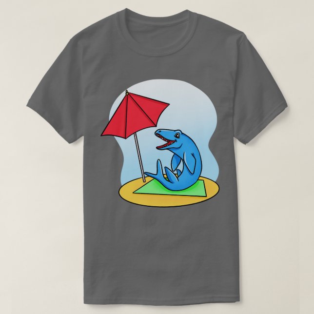 Mosasaurus Sunbathing T-Shirt (Design Front)