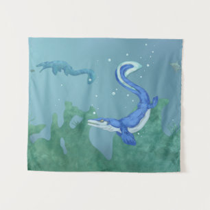 Mosasaurus Tapestry