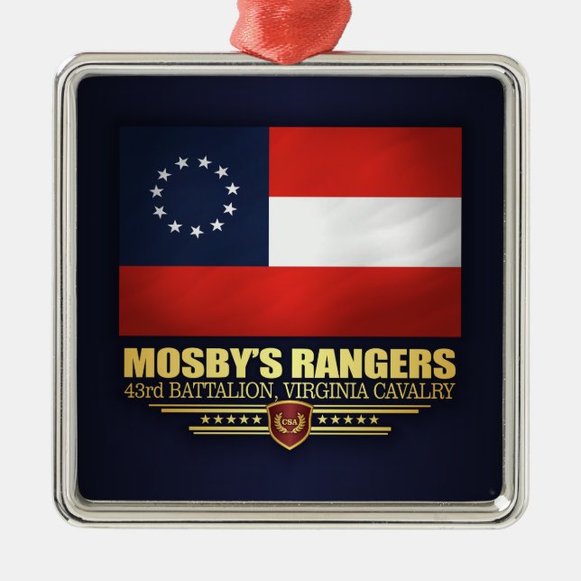 Mosby's 43rd Battalion, Virginia Cavalry Metal Tree Decoration (Front)