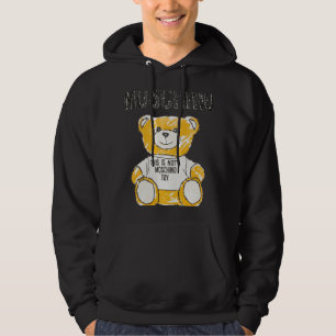 Moschino JERSEY T-SHIRT BRUSHSTROKE TEDDY BEAR Hoodie