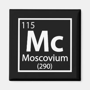 Moscovium - Russian Science Periodic Table Magnet