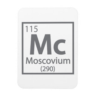 Moscovium - Russian Science Periodic Table Magnet
