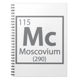 Moscovium - Russian Science Periodic Table Notebook