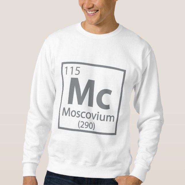 Moscovium - Russian Science Periodic Table Sweatshirt (Front)