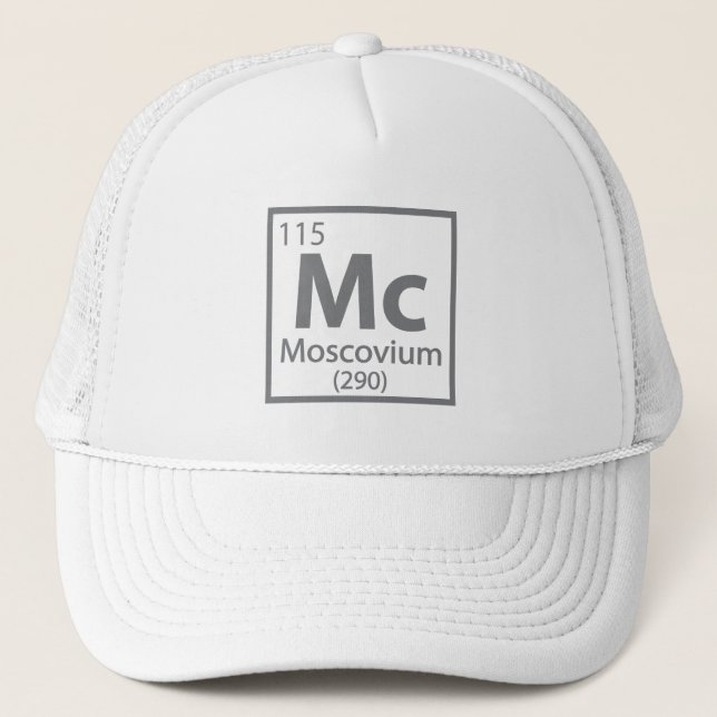 Moscovium - Russian Science Periodic Table Trucker Hat (Front)