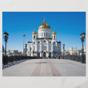 Moscow cathedral the Christ the Saviour Flyer