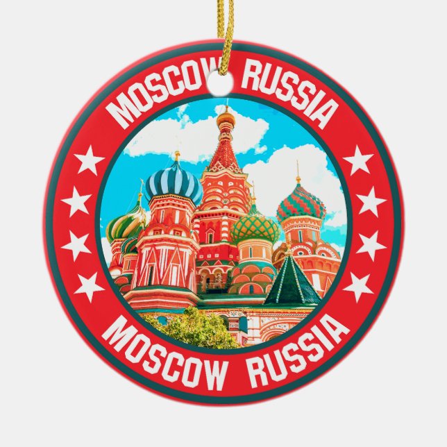Moscow Ceramic Tree Decoration (Front)