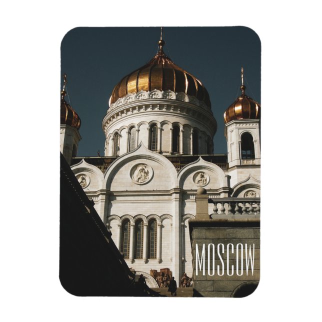 Moscow Christ The Saviour Cathedral Architecture Magnet (Vertical)