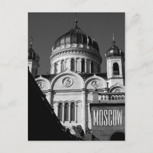 Moscow Christ The Saviour Church City Architecture Postcard