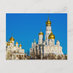 Moscow Kremlin cathedrals Postcard