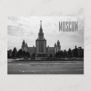 Moscow Lomonosov State University Postcard