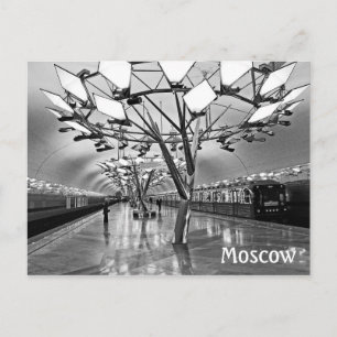 Moscow metro (subway), Russia Postcard