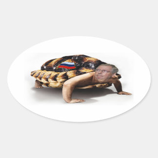 Moscow Mitch Man-Turtle Oval Sticker