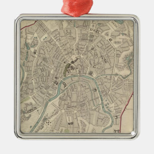 Moscow Moskvy Metal Tree Decoration