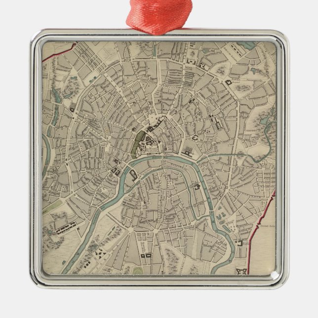 Moscow Moskvy Metal Tree Decoration (Front)