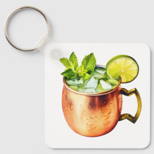 Moscow Mule With Lime Key Ring
