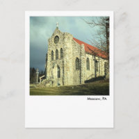 Moscow PA Postcard-Saint Catherine of Siena Church