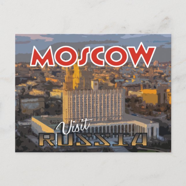 Moscow, postcard from serie Visit Russia (Front)