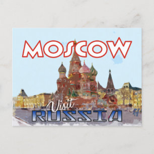 Moscow, postcard from serie Visit Russia