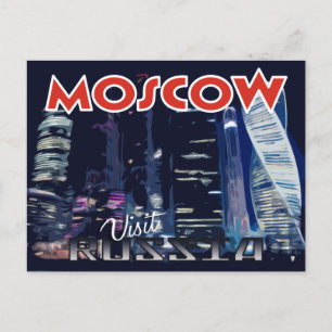 Moscow, postcard from serie Visit Russia