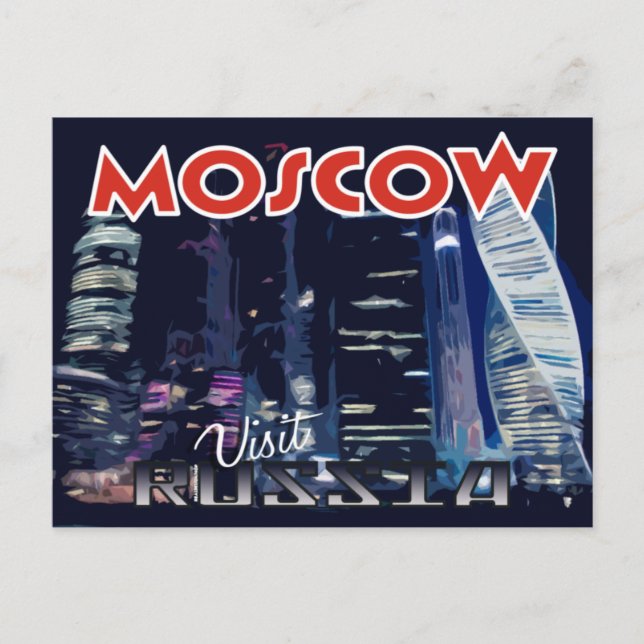 Moscow, postcard from serie Visit Russia (Front)
