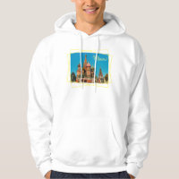 Moscow Red Square St Basil's Russia Hoodie Top