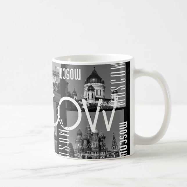 Moscow Russia Architecture City Cityscape Collage Coffee Mug (Right)
