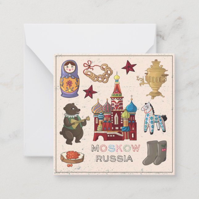 Moscow, Russia Card (Front)