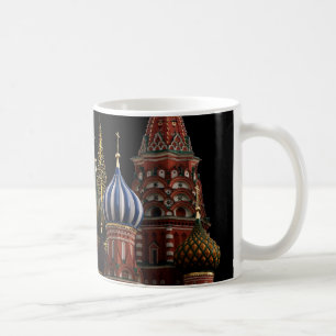 Moscow Russia Cathedral Gold Christmas Trees Mug