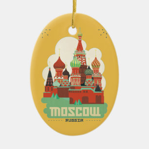 Moscow Russia Ceramic Tree Decoration