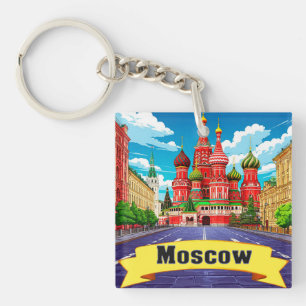 🧲 Moscow Russia Explorer Keepsake Key Ring