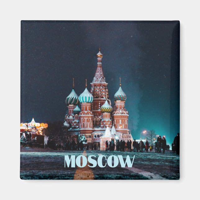 Moscow Russia St. Basil’s Cathedral Magnet (Front)