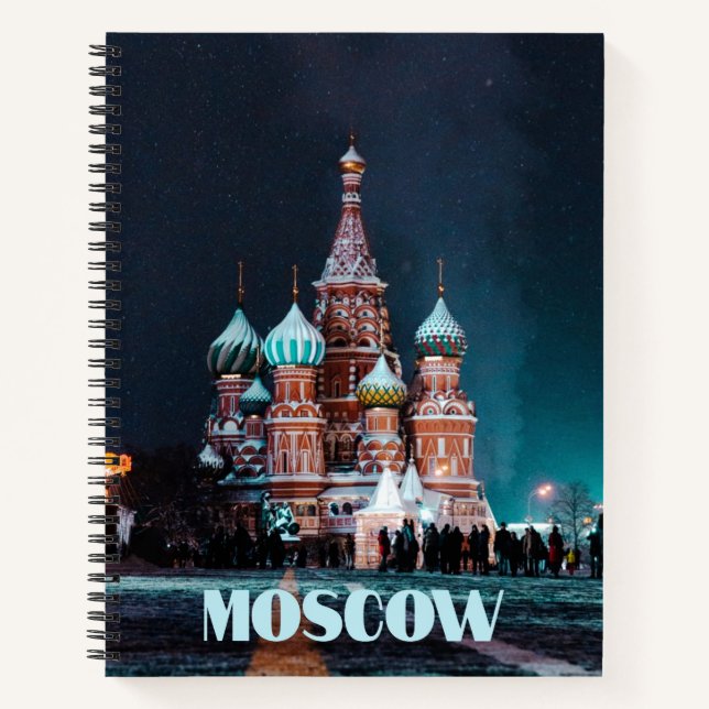 Moscow Russia St. Basil’s Cathedral Notebook (Front)