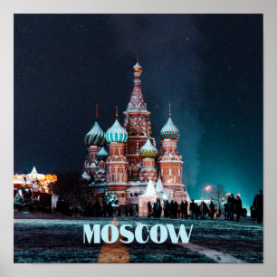 Moscow Russia St. Basil’s Cathedral Poster