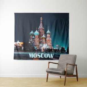 Moscow Russia St. Basil’s Cathedral Tapestry