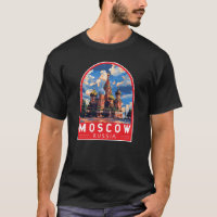 Moscow Russia Travel Art Vintage
