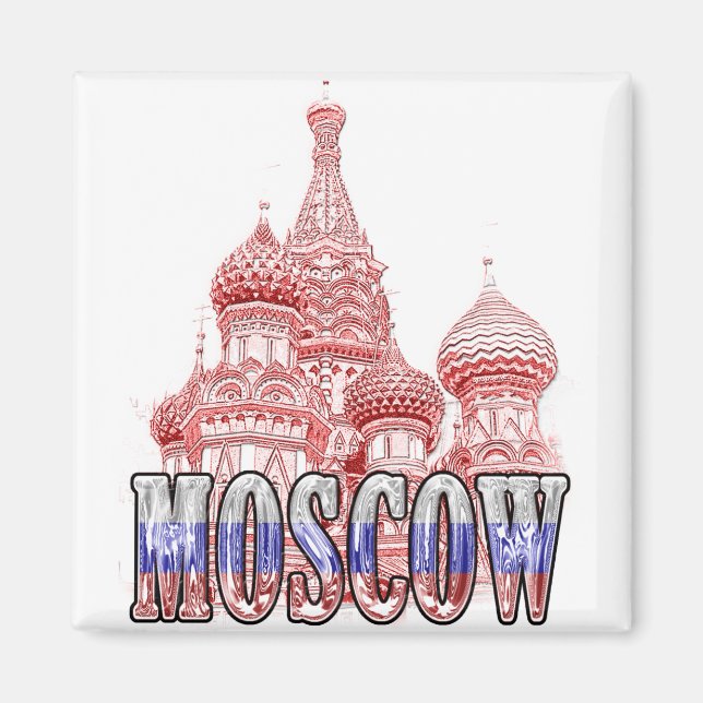 Moscow Russian Federation Magnet (Front)