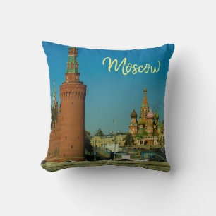 Moscow St Basil's Cathedral Red Square Kremlin Cushion
