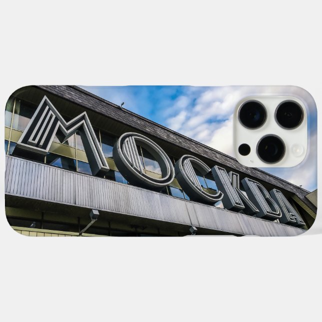 Moscow Train Station Sign Case-Mate iPhone Case (Back (Horizontal))