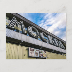 Moscow Train Station Sign Postcard